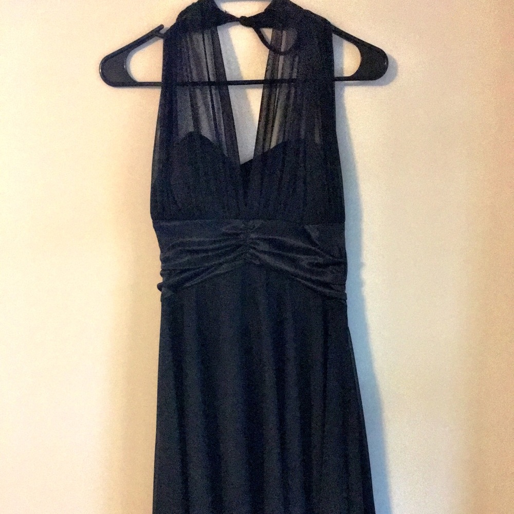 XOXO black halter dress